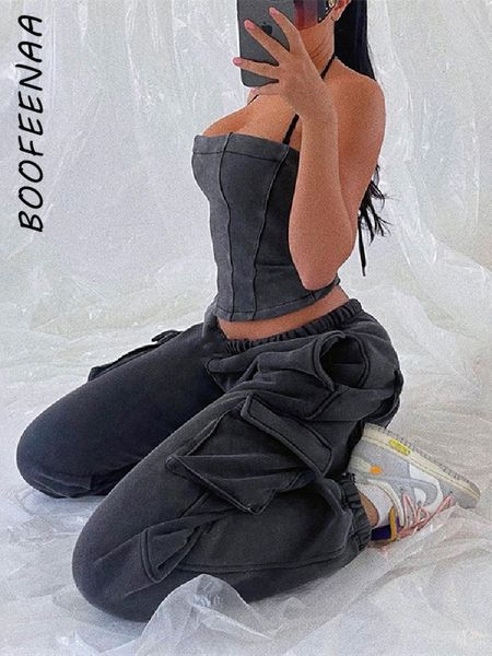 women s tracksuits boofeenaa fashion two piece tracksuit halter corset and cargo sweatpants streetwear womens jogging suit sets c66 fc48 230, Gray
women s tracksuits boofeenaa fashion two piece tracksuit halter corset and cargo sweatpants streetwear womens jogging suit sets c66 fc48 230, Gray