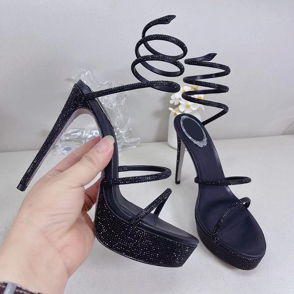 fashion womens stiletto heel sandals waterproof platform sandals luxury designer dress shoes satin snake shaped coiled rhinestone party wedd, Black
fashion womens stiletto heel sandals waterproof platform sandals luxury designer dress shoes satin snake shaped coiled rhinestone party wedd, Black