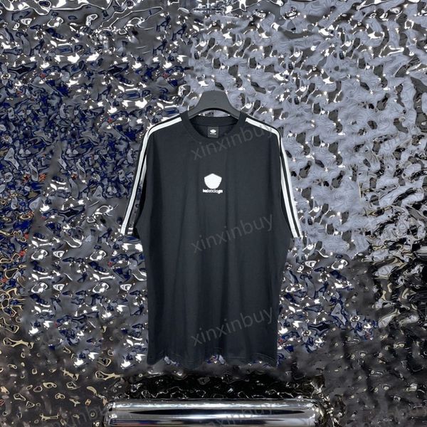 xinxinbuy men designer tee t shirt 23ss paris shoulder stripe letters print short sleeve cotton women black blue white xs-2xl, Black;brown
xinxinbuy men designer tee t shirt 23ss paris shoulder stripe letters print short sleeve cotton women black blue white xs-2xl, Black;brown