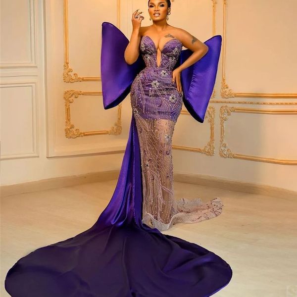 sweetheart mermaid evening dresses luxurious crystal beading prom dress big bow formal party gowns, Black;red
sweetheart mermaid evening dresses luxurious crystal beading prom dress big bow formal party gowns, Black;red