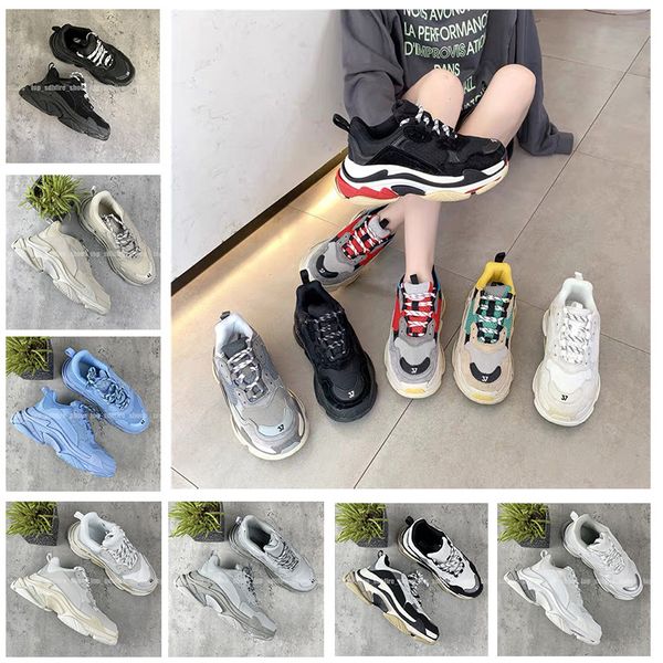 casual shoes triple s sneaker mens womens white black blue air cushion low make old combination boots sports size 35-45
casual shoes triple s sneaker mens womens white black blue air cushion low make old combination boots sports size 35-45