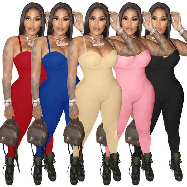 2023 women jumpsuits sleeveless solid color rompers spring summer bodycon pants fashion leggings clothes casual clothing 9179, Black;white
2023 women jumpsuits sleeveless solid color rompers spring summer bodycon pants fashion leggings clothes casual clothing 9179, Black;white