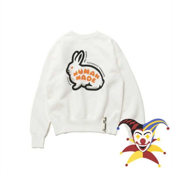 men's hoodies sweatshirts heavy fabric human made sweatshirts men women oversize rabbit print crewneck hoodie t230111, Black
men's hoodies sweatshirts heavy fabric human made sweatshirts men women oversize rabbit print crewneck hoodie t230111, Black