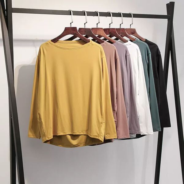 luluwomen sports women's long-sleeved nude yoga clothing loose running blouse long training fitness quick-drying t-shirt
luluwomen sports women's long-sleeved nude yoga clothing loose running blouse long training fitness quick-drying t-shirt