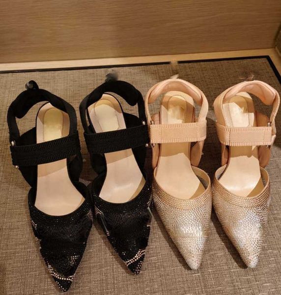 brand casual sandals 2023 new rhinestone pointed metal thick heel sandals high heel sandals fashion women's, Black
brand casual sandals 2023 new rhinestone pointed metal thick heel sandals high heel sandals fashion women's, Black