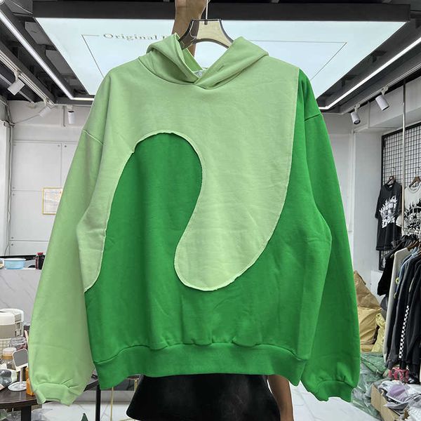 men's hoodies sweatshirts autumn winter fleece version irregular patchwork erl vintage swirl hoodie sweatshirts pullover t230111, Black
men's hoodies sweatshirts autumn winter fleece version irregular patchwork erl vintage swirl hoodie sweatshirts pullover t230111, Black