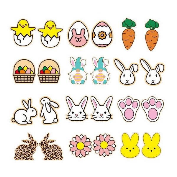 wooden earings for women girls cute animals eggs print small stud earrings trendy wood jewelry easter gifts, Golden;silver
wooden earings for women girls cute animals eggs print small stud earrings trendy wood jewelry easter gifts, Golden;silver