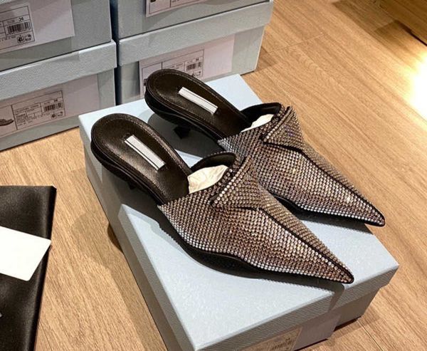 brand casual sandals women's shoes 2023 spring new luxury full water diamond pointed thin heel slippers triangular buckle baotou sandal, Black
brand casual sandals women's shoes 2023 spring new luxury full water diamond pointed thin heel slippers triangular buckle baotou sandal, Black