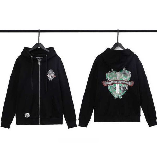 men's luxury sweatshirts fashion jackets men women classic hoodies ch zipper hooded sweater designer cross pullover sanskrit hoodie cas, Black
men's luxury sweatshirts fashion jackets men women classic hoodies ch zipper hooded sweater designer cross pullover sanskrit hoodie cas, Black
