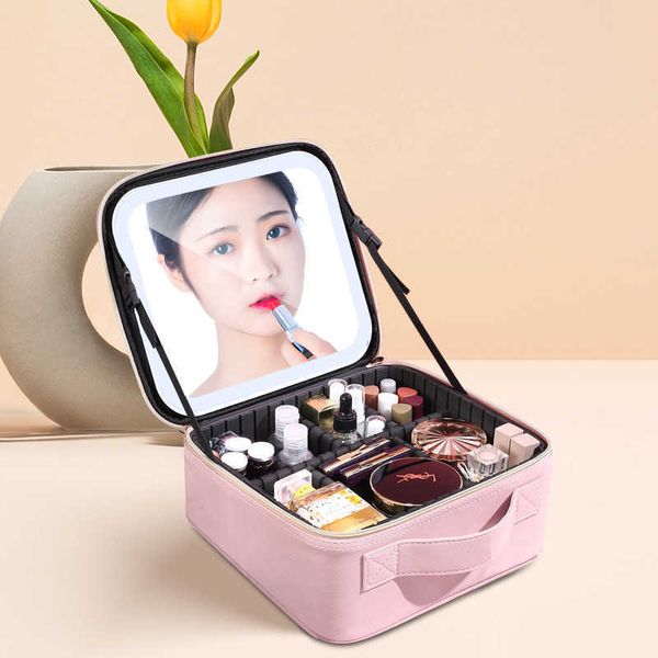 cosmetic bags cases the new led cosmetic box with light and mirror bag will hand in to carry the large-capacity girls' heartnet red sto
cosmetic bags cases the new led cosmetic box with light and mirror bag will hand in to carry the large-capacity girls' heartnet red sto