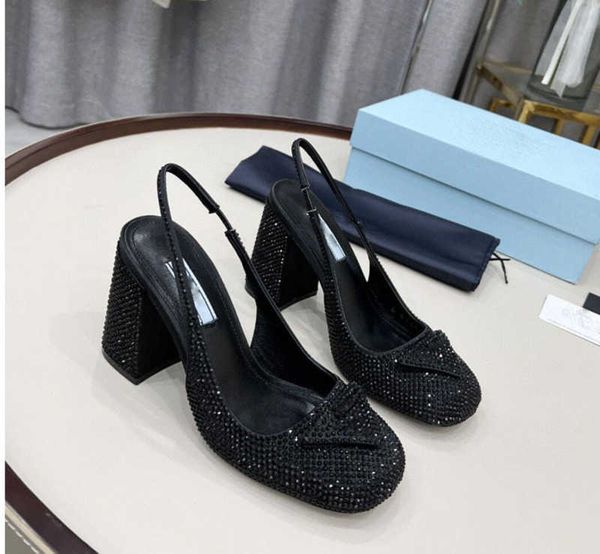 brand casual sandals spring 2023 new women's shoes rhinestone round head high heels triangular buckle shallow mouth thick, Black
brand casual sandals spring 2023 new women's shoes rhinestone round head high heels triangular buckle shallow mouth thick, Black