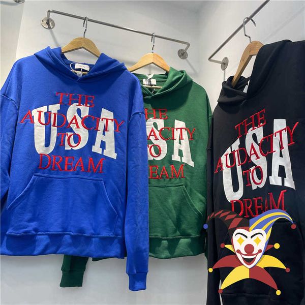 men's hoodies sweatshirts usa embroidery hoodie men women 1 1 the audacity dream hooded loose pullover t230111, Black
men's hoodies sweatshirts usa embroidery hoodie men women 1 1 the audacity dream hooded loose pullover t230111, Black