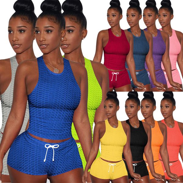 2023 women plus size yoga tracksuits xs-3xl sleeveless 2 piece set t-shirts shorts summer jogging suit solid color outfits stretchy sportswe, Gray
2023 women plus size yoga tracksuits xs-3xl sleeveless 2 piece set t-shirts shorts summer jogging suit solid color outfits stretchy sportswe, Gray