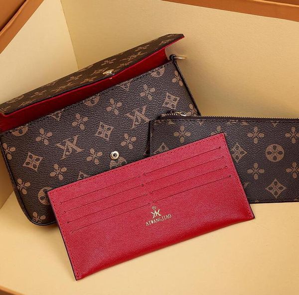 genuine leather 3pcs luxurys designers bags purse women fashion monogrames multi pochette felicie crossbody m64064 purse crossbody bag, Red;black
genuine leather 3pcs luxurys designers bags purse women fashion monogrames multi pochette felicie crossbody m64064 purse crossbody bag, Red;black