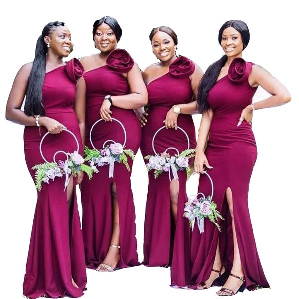 2023 african mermaid bridesmaid dress purple grape one shoulder flowers party wear with side split maid of honor dresses wedding guest gowns, White;pink
2023 african mermaid bridesmaid dress purple grape one shoulder flowers party wear with side split maid of honor dresses wedding guest gowns, White;pink