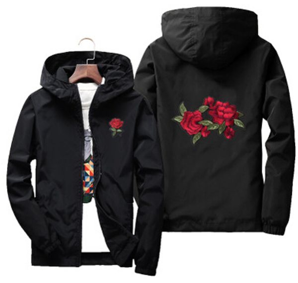 rose windbreaker men women's jacket new fashion white and black roses outwear coat mens designer jacket 5tq9, Black;brown
rose windbreaker men women's jacket new fashion white and black roses outwear coat mens designer jacket 5tq9, Black;brown