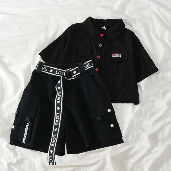 two piece dress fashion summer 2021 two piece set ribbon shorts with t shirt streetwear loose shorts and t shirt with belt t230113, White
two piece dress fashion summer 2021 two piece set ribbon shorts with t shirt streetwear loose shorts and t shirt with belt t230113, White