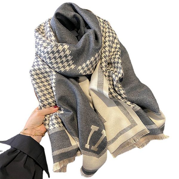 online celebrity houndstooth double-sided mens scarf cashmere scarf shawl female winter twilly joker shawl korean version of the h letter sc, Blue;gray
online celebrity houndstooth double-sided mens scarf cashmere scarf shawl female winter twilly joker shawl korean version of the h letter sc, Blue;gray