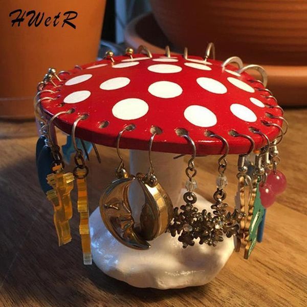jewelry stand mushroom earring holder 26 holes earrings storage rack display home deskornament resin organizer decor 230113, Black
jewelry stand mushroom earring holder 26 holes earrings storage rack display home deskornament resin organizer decor 230113, Black