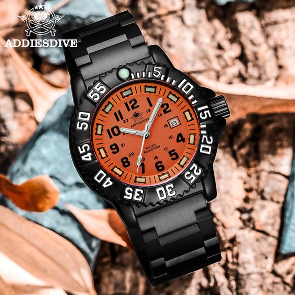 wristwatches addies dive men fashion casual watch calendar display 50m waterproof tube luminous watch orange dial rotating bezel quartz watc, Slivery;brown
wristwatches addies dive men fashion casual watch calendar display 50m waterproof tube luminous watch orange dial rotating bezel quartz watc, Slivery;brown