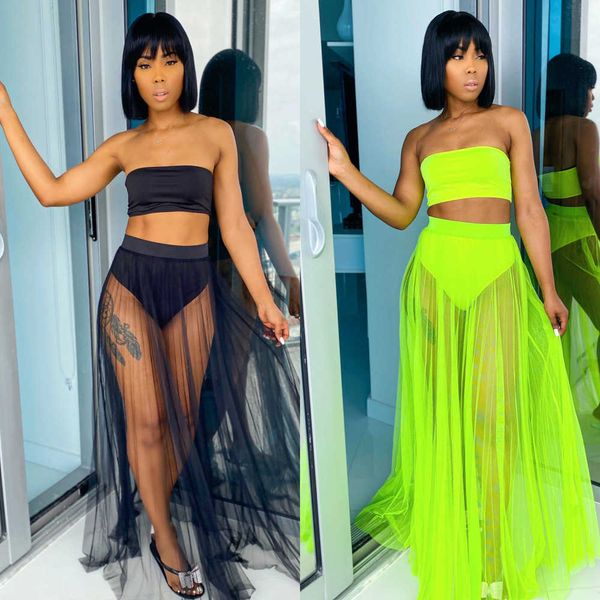 two piece dress echoine 3 piece set bikini set strapless crop and botton sheer mesh cover up skirt beach swimsuit elegant swimwear new t2301, White
two piece dress echoine 3 piece set bikini set strapless crop and botton sheer mesh cover up skirt beach swimsuit elegant swimwear new t2301, White