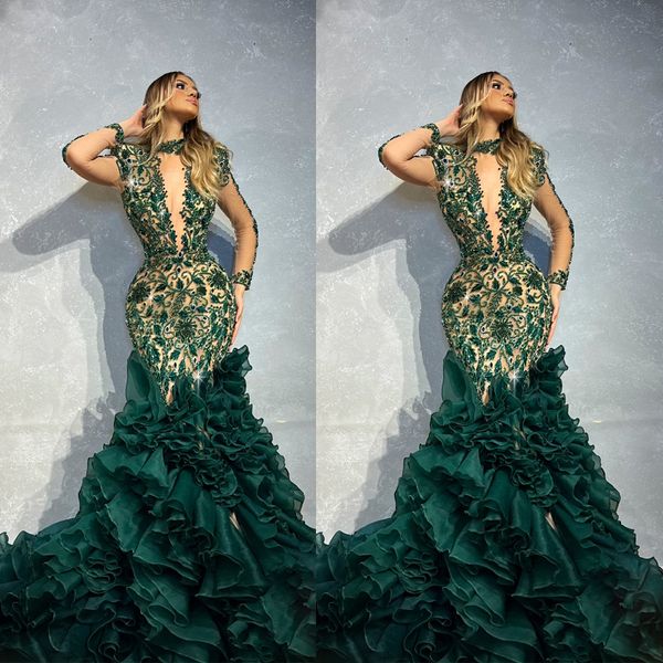 mermaid prom dresses v neck sleeveless halter 3d lace hollow beaded appliques sequins floor length folds train layer evening dresses plus si, Black
mermaid prom dresses v neck sleeveless halter 3d lace hollow beaded appliques sequins floor length folds train layer evening dresses plus si, Black