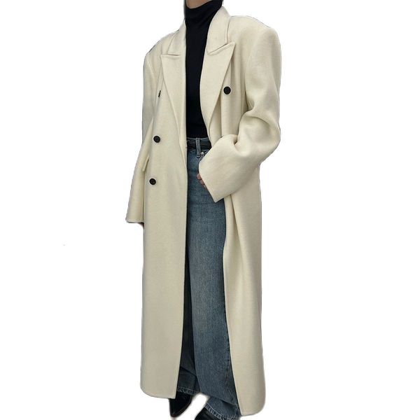 women's wool blends 130cm xlong lengthened en coat women double breasted classic hourglass high waist fashion 100 overcoat winter 23011, Black
women's wool blends 130cm xlong lengthened en coat women double breasted classic hourglass high waist fashion 100 overcoat winter 23011, Black