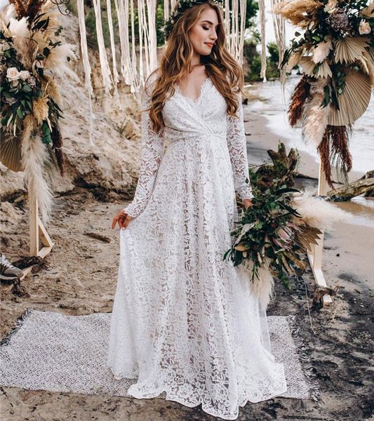 2023 vintage empire lace wedding dress boho v neck full lace backless long sleeves beach bridal gowns plus size bride dresses vestido de noi, White
2023 vintage empire lace wedding dress boho v neck full lace backless long sleeves beach bridal gowns plus size bride dresses vestido de noi, White