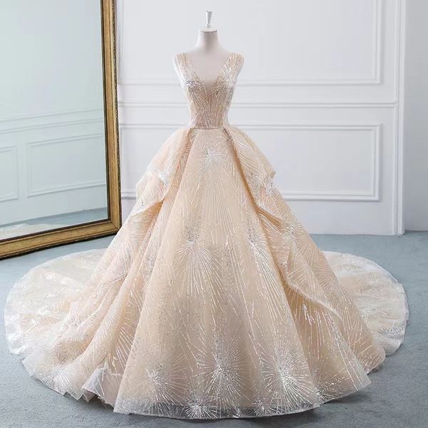 plus size a line wedding dresses long illusion sleeves lace applique jewel sheer v neck beaded pearls custom made chapel sequined wedding br, White
plus size a line wedding dresses long illusion sleeves lace applique jewel sheer v neck beaded pearls custom made chapel sequined wedding br, White