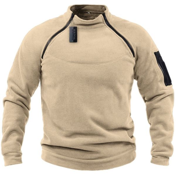 men's hoodies sweatshirts sweater loose solid color outdoor warm breathable tactics 230113, Black
men's hoodies sweatshirts sweater loose solid color outdoor warm breathable tactics 230113, Black