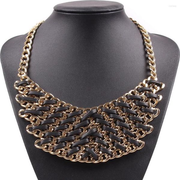choker 2023 fashion jewelry women necklace handmade artificial leather twine gold color chain statement, Golden;silver
choker 2023 fashion jewelry women necklace handmade artificial leather twine gold color chain statement, Golden;silver