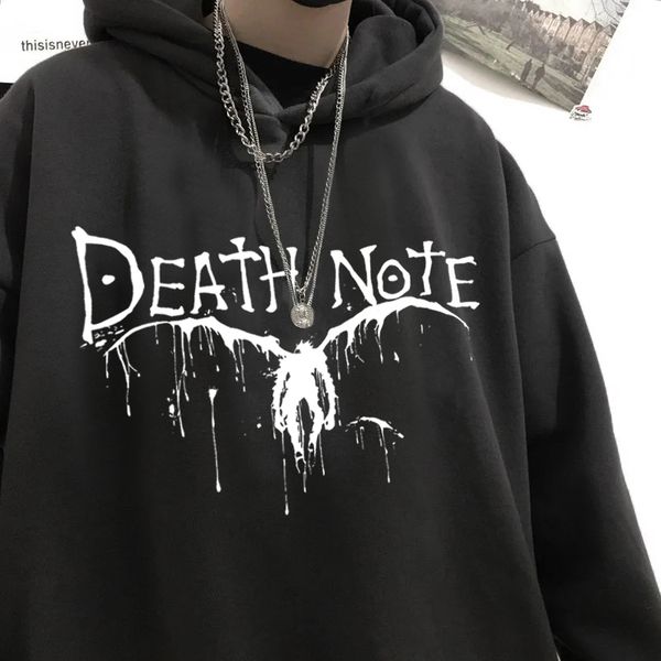 mens hoodies sweatshirts japanese anime death note hoodie men fleece sweatshirt sudadera ryuk shinigami hooded harajuku kawaii sportswear ma, Black
mens hoodies sweatshirts japanese anime death note hoodie men fleece sweatshirt sudadera ryuk shinigami hooded harajuku kawaii sportswear ma, Black