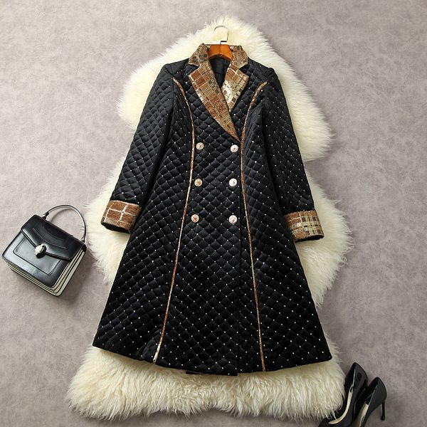 wool & blends european and american women's wear for winter 2022 long-sleeved suit collar double-breasted fashion canary velvet coat, Black
wool & blends european and american women's wear for winter 2022 long-sleeved suit collar double-breasted fashion canary velvet coat, Black