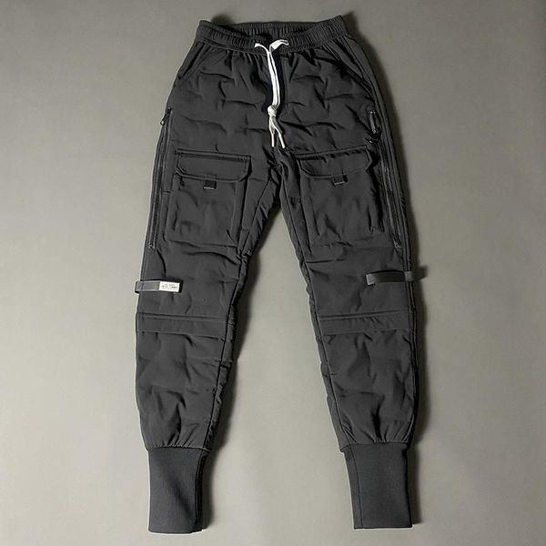 men s pants down for outer wear winter thicken loose footwear trousers fashion drawstring cargo men 230112, Black
men s pants down for outer wear winter thicken loose footwear trousers fashion drawstring cargo men 230112, Black