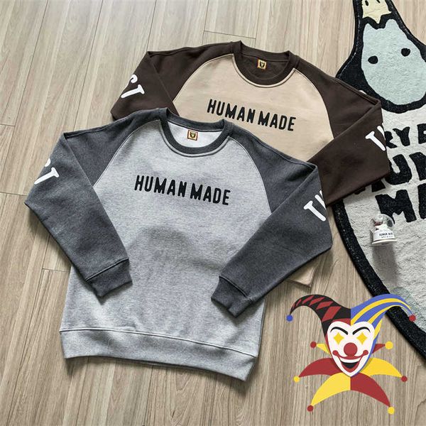men's hoodies sweatshirts 2022fw patchwork human made sweatshirts men women 1 1 version vintage human made crewneck hoodie t230111, Black
men's hoodies sweatshirts 2022fw patchwork human made sweatshirts men women 1 1 version vintage human made crewneck hoodie t230111, Black