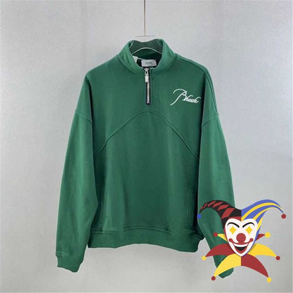 men's hoodies sweatshirts crewneck men women version casual oversize green half zipper sweatshirts embroidered hoodie t230111, Black
men's hoodies sweatshirts crewneck men women version casual oversize green half zipper sweatshirts embroidered hoodie t230111, Black