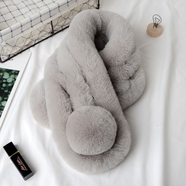 scarves winter solid color rex rabbit plush scarf for men women to keep warm children's thickened splicing neck 230106, Blue;gray
scarves winter solid color rex rabbit plush scarf for men women to keep warm children's thickened splicing neck 230106, Blue;gray