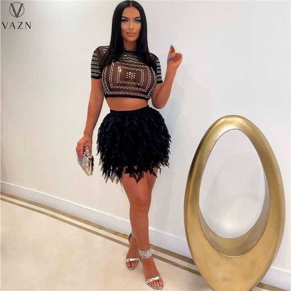 two piece dress 2022 street style women sets short sleeve round neck short elastic mini short skirt lady two piece set t230113, White
two piece dress 2022 street style women sets short sleeve round neck short elastic mini short skirt lady two piece set t230113, White