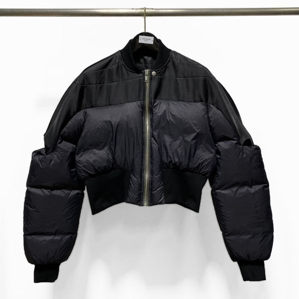 high street original rick women white goose down jackets owens tags women color-blocking women's loose short fluffy down jacket, Black
high street original rick women white goose down jackets owens tags women color-blocking women's loose short fluffy down jacket, Black
