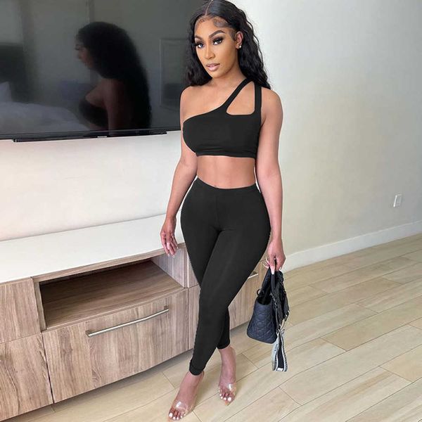 two piece dress echoine summer sleeveless one shoulder tank leggings pants two piece set tracksuit suit gym fitness skinny sweatsuit t230113, White
two piece dress echoine summer sleeveless one shoulder tank leggings pants two piece set tracksuit suit gym fitness skinny sweatsuit t230113, White