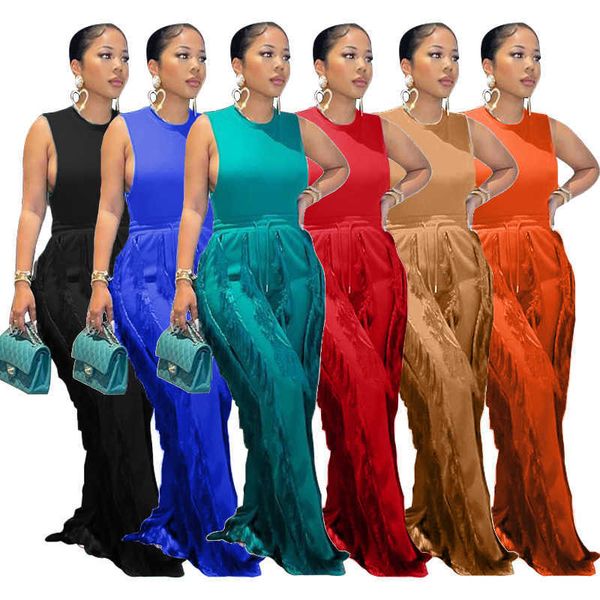 two piece dress echoine new design tassel fringe jumpsuit sleeveless bodysuit hight waist pants two piece set party club women matching set, White
two piece dress echoine new design tassel fringe jumpsuit sleeveless bodysuit hight waist pants two piece set party club women matching set, White