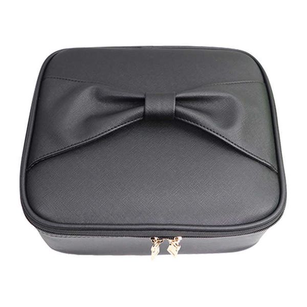 cosmetic bags cases new crisscross pu cosmetic bag pink bowknot double layer travel storage beauty box 230113
cosmetic bags cases new crisscross pu cosmetic bag pink bowknot double layer travel storage beauty box 230113