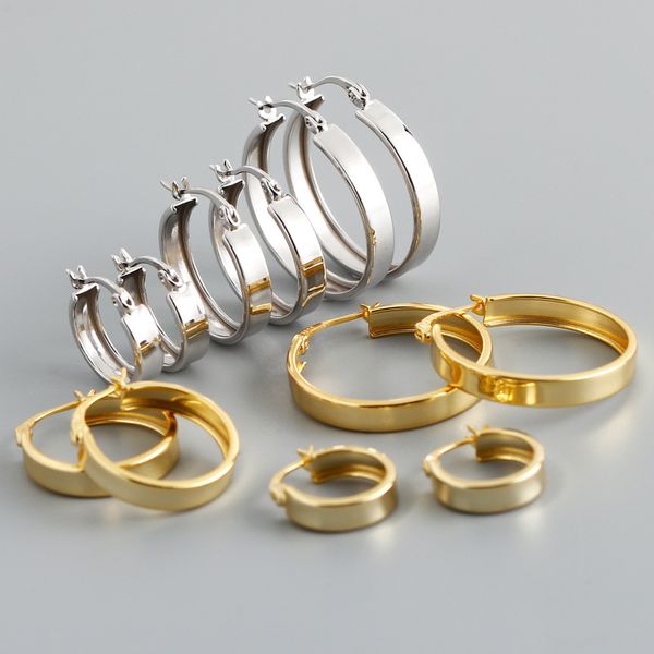 new simple style 925 sterling silver hoop earring for women girls wedding party gifts round circle earrings, Golden;silver
new simple style 925 sterling silver hoop earring for women girls wedding party gifts round circle earrings, Golden;silver