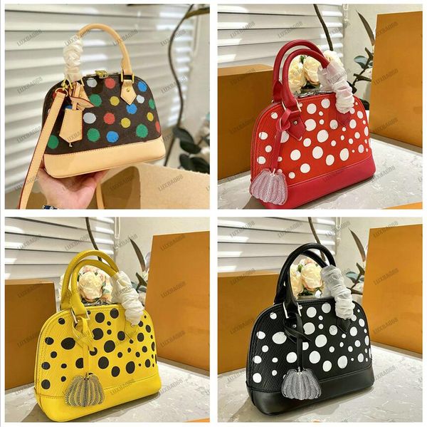 cross body yk alma shell bag bb painted dots yayoi kusama handbag designer women handle bag luruxy purse infinity dots padlock grained epi l
cross body yk alma shell bag bb painted dots yayoi kusama handbag designer women handle bag luruxy purse infinity dots padlock grained epi l