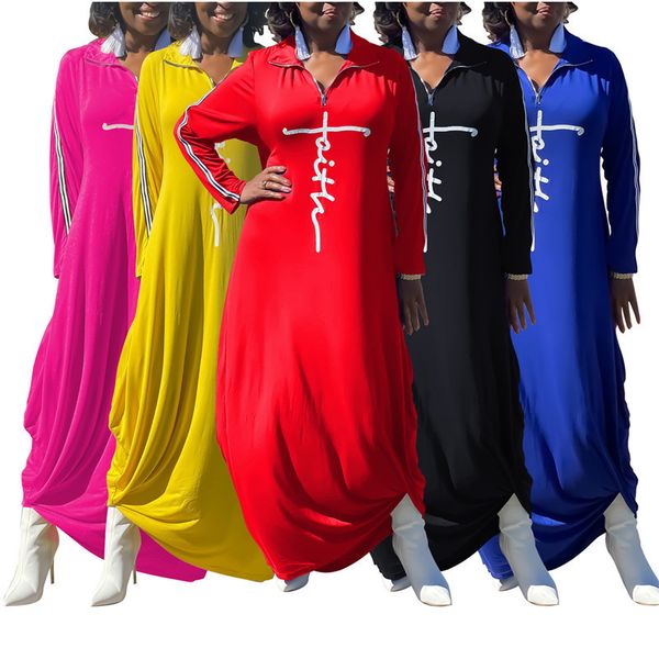 2023 women letter loose dresses fashion solid color clothing long sleeve casual dresses zipper dress spring fall clothes 6419, Black;gray
2023 women letter loose dresses fashion solid color clothing long sleeve casual dresses zipper dress spring fall clothes 6419, Black;gray