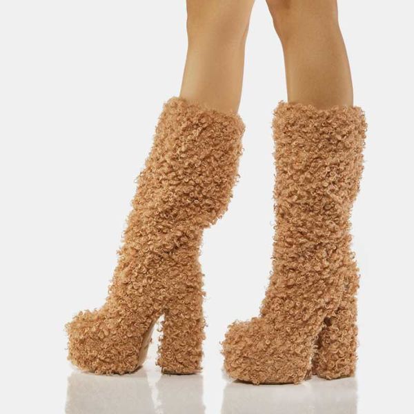 boots round head knee length puffy luxury women's high heel warm cashmere winter gladiator shoes botas mujer 221215, Black
boots round head knee length puffy luxury women's high heel warm cashmere winter gladiator shoes botas mujer 221215, Black