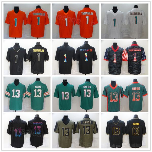 football 1 tua tagovailoa men color rush jerseys 13 dan marino team color white orange black navy army green salute to service stitched hyph, Black;red
football 1 tua tagovailoa men color rush jerseys 13 dan marino team color white orange black navy army green salute to service stitched hyph, Black;red