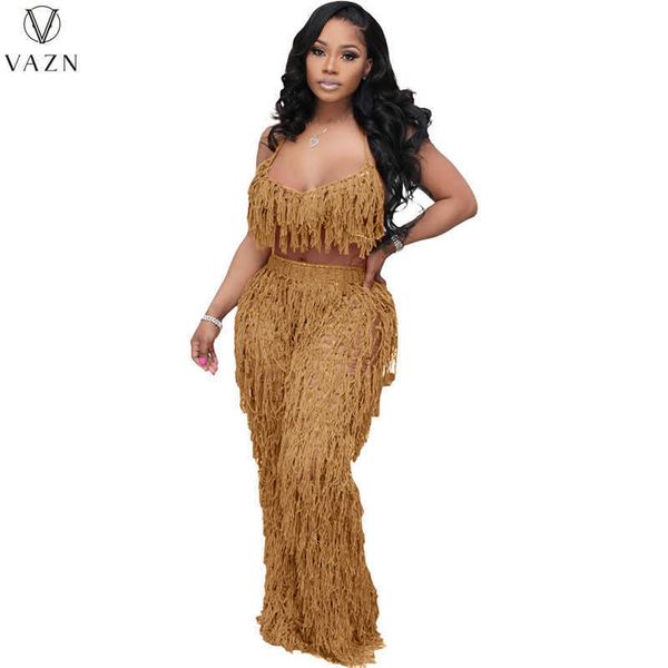 two piece dress 2022 new holiday style women suit sleeveless short elastic long pants long pants tassel women set t230113, White
two piece dress 2022 new holiday style women suit sleeveless short elastic long pants long pants tassel women set t230113, White