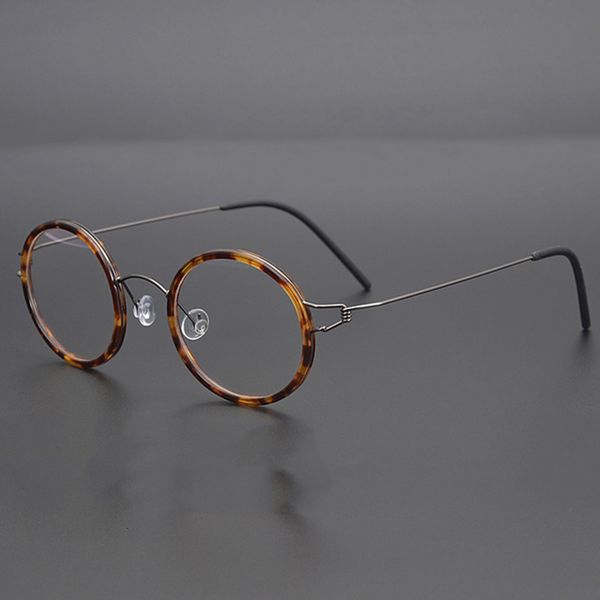 

sunglasses frames denmark glasses frame men women screwless eyewear ultralight retro round optical eyeglasses handmade designer spectacle 23, Silver