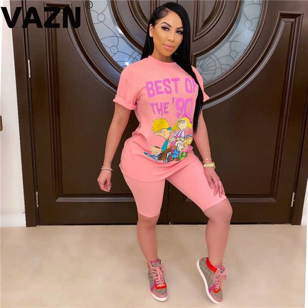 two piece dress summer short sleeve cartoon print loose sets lady women casual o-neck outfit two pieces set t230113, White
two piece dress summer short sleeve cartoon print loose sets lady women casual o-neck outfit two pieces set t230113, White